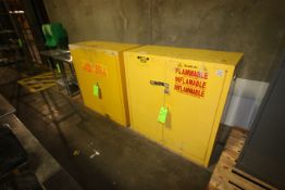 Double Door Flammable Cabinets, Overall Dims.: Aprox. 43