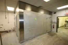 Brown 2-Door Walk-In Cooler, with Larkin 4-Fan Blower, Overall Dims.: Aprox. 190