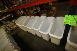 Rubbermaid Ingredient Bins, Overall Dims.: 30