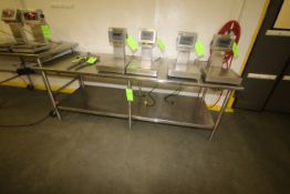 S/S Table with S/S Bottom Shelf, Overall Dims.: Aprox. 96