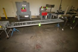 Straight Section of Roller Conveyor, Overall Dims.: Aprox. 120