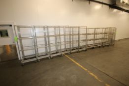 Assorted Racks, Includes (9) Pan Wash Racks, & (2) Regular Pan Racks (LOCATED AT GLUTEN-FREE--2800