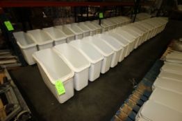 Rubbermaid Ingredient Bins, Overall Dims.: 30