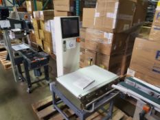 ANRITSU SV Series Check Weigher, Model KW5728AFNN, S/N 4600090336, dom 2008, Digital Control Panel,