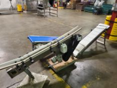 Lot of (3) Self Contained Powered Conveyors, Model QMC-1016452 5in x 72in. Genesis KBDA Didgital