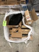 NEW IN BOX (3) CARLISLE TRASH LIDS, (2) STORAGE BINS, NEW IN BOX SQUEEGY HOLDERS