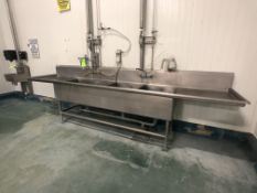 S/S 3-BOWL SINK APPX DIMS: L153