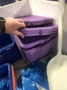 APPX (10) FOOD STORAGE BINS APPX. DIM. LWH 24'' X 15'' X 9'' WITH APPX (30) FOR BIN SIZE L20'' X