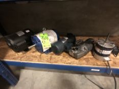 (1) TECO WESTINGHOUSE 5HP MOTOR 1800 RPM, (1) WEQ 3 HP MOTOR 1765 RPM, (1) LEESON DC PERMANENT