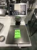 METTLER TOLEDO S/S COUNTERTOP PLATFORM SCALE, MODEL PBA430, WITH DIGITAL READOUT MODEL ICS689-1