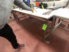 S/S TABLE WITH CUTTING BOARD TOP, APPROX. 96