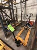 (1) DAYTON, (1) TOYOTA, (1) CROWN, (1) UNKNOWN BRAND HYDRAULIC PALLET JACK