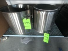 (2) S/S POTS APPX 16'' DIAMETER, 15-1/2'' DEPTH