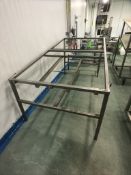 S/S PACK-OFF TABLE (MISSING CUTTING BOARD TOP AND SHELF, APPX DIM. LWH'' 112 X 48 X 48