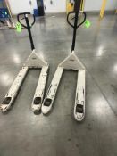 (2) CROWN HYDRAULIC PALLET JACKS