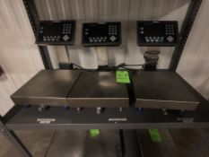 (3) METTLER TOLEDO S/S COUNTERTOP SCALES, LOAD CELL MODEL PBA430, W/ DIGITAL READOUTS MODEL ICS689-