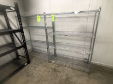 TWO ADJUSTABLE WIRE RACKS