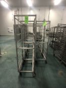 (9) ALUMMINUM END LOAD 9-PAN PORTABLE SHEET/PAN RACK