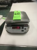 (1) RICE LAKE VERSA-PORTION COUNTERTOP PLATFORM SCALE, MODEL RLP-60S