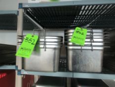 APPX (1) STEAMTABLE PANS, APPX DEPTH 8''