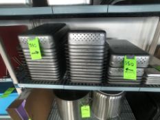 APPX (31) S/S VOLLRATH PERF / STEAMING BINS, APPX DEPTH 4''