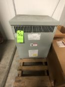 GE ELECTRICAL TRANSFORMER, 45 KVA, 60 HZ, 3 PH, PRIMARY 480 V, SECONDARY 240 V, 120 V