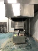 2012 BAR-RON INDUSTRIES GRILL-IT 2000 2-BURNER CONVEYORIZED GRILL WITH OVERHEAD S/S FIRE