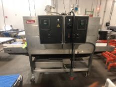 SHANKLIN 2-SECTION (2) BLOWER S/S HEAT SHRINK TUNNEL, MODEL T62SS, S/N T-04284, PORTABLE / MOUNTED