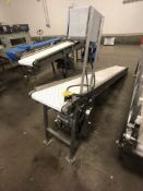S/S CONVEYOR, S/S WASHDOWN MOTOR, APPX. DIM. L125'' X W14-3/4'', MISSING (2) LEGS,