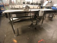 S/S CONVEYOR, MARATHON ELECTRIC WASHDOWN MOTOR, LENZE TECH AC VFD, INCLUDES SPARE MARATHON