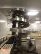 2016 RYSON S/S SPIRAL INCLINE CONVEYOR APPX W25'' H13', SEW EURO DRIVE 2 HP MOTOR 1767/1751 RPM,