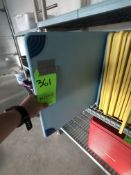 APPX (6) BLUE PLASTIC CUTTING BOARDS WITH RUBBER CORNER, APPX L24'' X W17-3/4''