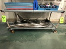 S/S SANITARY PADDLES (7), S/S SANITARY WHISKS (3), WARING IMERSION STICK BLENDER (1), S/S SCOOPS (