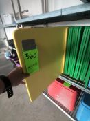 APPX (12) YELLOW PLASTIC CUTTING BOARDS, APPX L24'' X W17-3/4''