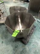 S/S BLANCHING BASKET APPX 28'' DIAMETER, 26'' DEPTH