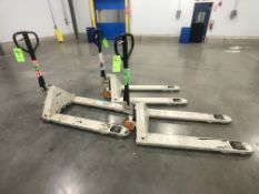 (3) CROWN HYDRAULIC PALLET JACKS