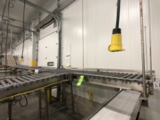 (2) S/S ROLLER CONVEYORS ON MOUNTS, (1) SPANTECH, MULTISPAN, INCLINE CONVEYOR W/ SEW-EURODRIVE MOTOR