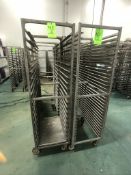 NEWAGE INDUSTRIAL (3) ALUMMINUM END LOAD 20-PAN PORTABLE SHEET/PAN RACK, 3'' SPACE (APPX $450
