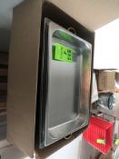 (2) SUPREME GOLD 8 Qt. FULL SIZE ROLL TOP, GOLD TRIP CHAFER DELUXE 8 Qt. FULL SIZE GOLD ACCENT