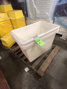 (3) WHITE BINS APPX DIM. LWH'' 36 X 24 X 24