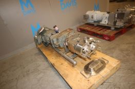 WCB 15 hp Positive Displacement Pump, M/N 130/U2, S/N 37077, with Aprox. 3