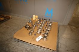 Assortment of S/S Buttler Fly Valves, Sizes Ranging from (7) Aprox. 2