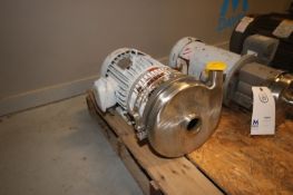 Top Line 5 hp Centrifugal Pump, M/N C218MD18TC, S/N 3314, with Aprox. 2