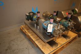 Tri-Clover 2 hp Positive Displacement Pump, M/N TCIP3MLD-20MFY215H-A0-DMIA, with Aprox. 2