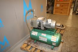 Dayton 5 hp Vacuum Air Compressor, with Top Mounted Becker Vacuum Pump, Type KVT 3:80, Mounted on 30