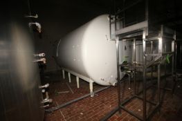 Creamery Package Aprox. 5,000 Gal. S/S Horizontal Tank, with Carbon Steel Sheathing, Tank Dims.:
