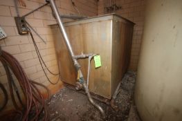 Aprox. 700 Gal. S/S Rectangular Tank, Tank Dims.: Aprox. 72