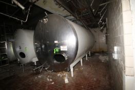 Mueller 6,000 Gal. S/S Horizontal Tank, with Carbon Steel Sheathing, Tank Dims.: Aprox. 8'