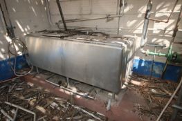 Aprox. 450 Gal. S/S Dual Compartment Rectangular Tank, Internal Compartment Dims.: Aprox. 55