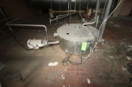 Aprox. 60 Gal. S/S Tank, Tank Dims.: Aprox. 42